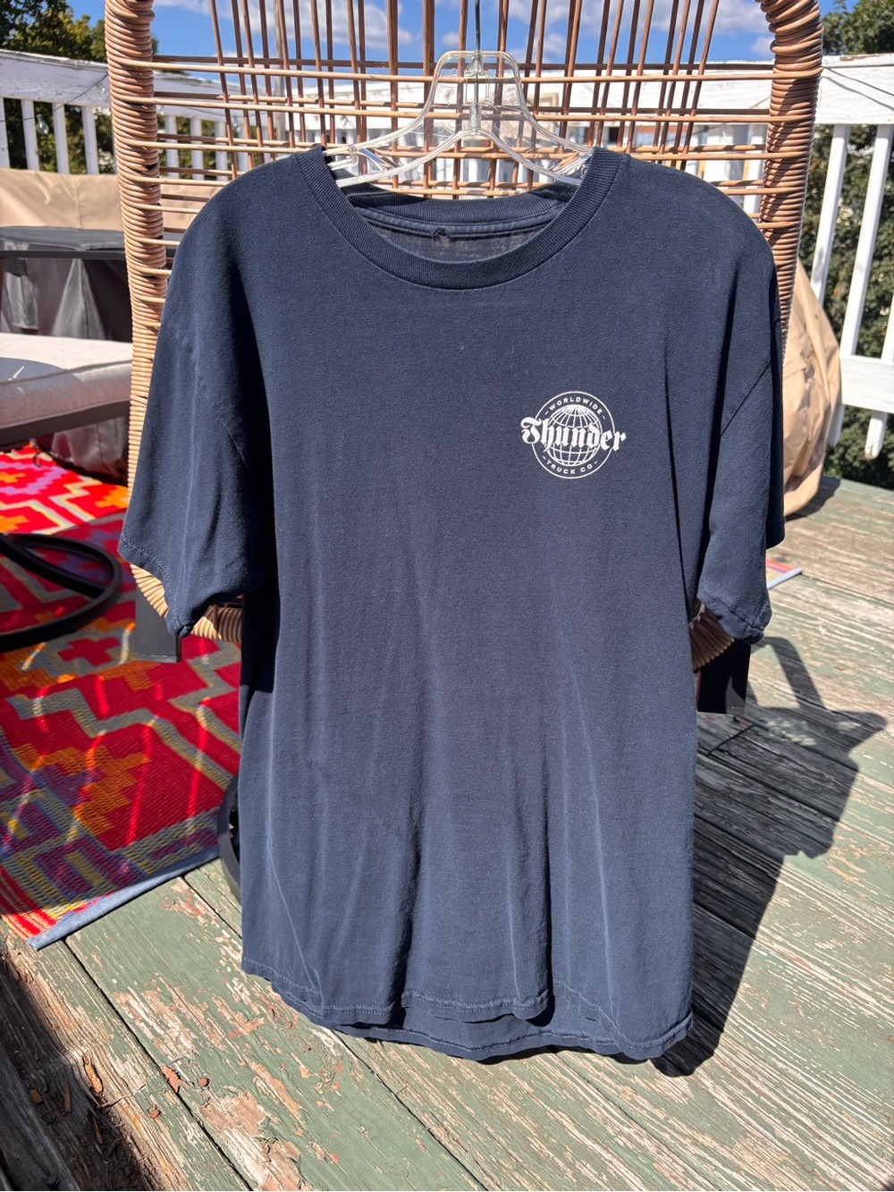 Thunder Skateboard Trucks Graphic Tee - Navy